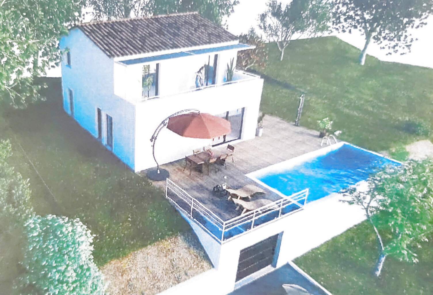 Villa récente F5 + F1 avec piscine — photo 1