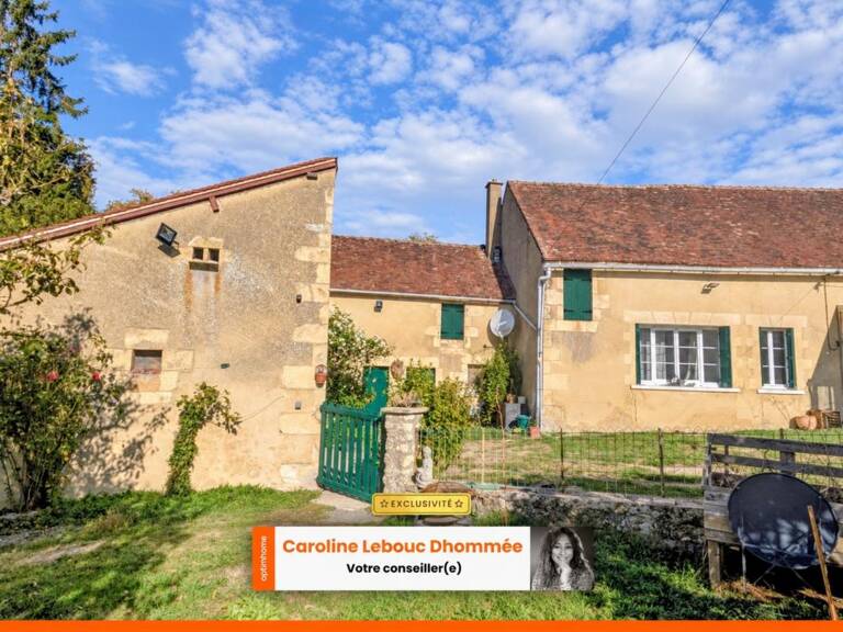 Longère percheronne 90m² en hameau à Nocé- intérieur rénové, jardin et 4 dépendances à fort potentiel — photo 1