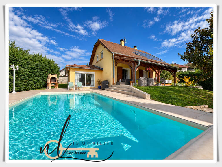 SAINT-CHEF (38), Maison à vendre 7 pièces  – 150 m² habitables – 4 chambres – Piscine – Terrain 1 192 m² – Garage - Panneaux solaires — photo 1