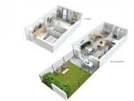 SAUVIAN, Maison T3 avec Jardin plein Sud et 2 Parkings — photo 3