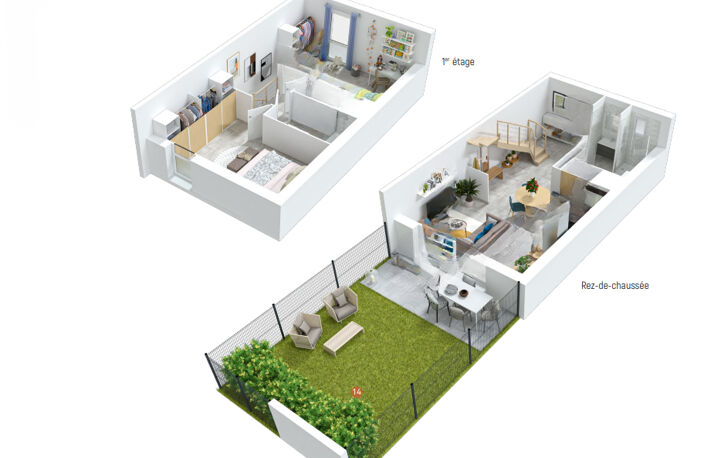 SAUVIAN, Maison T3 avec Jardin plein Sud et 2 Parkings — photo 3