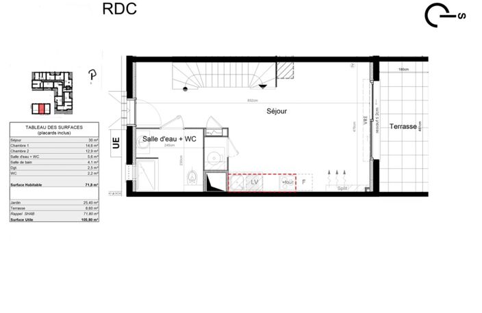 SAUVIAN, Maison T3 avec Jardin plein Sud et 2 Parkings — photo 4