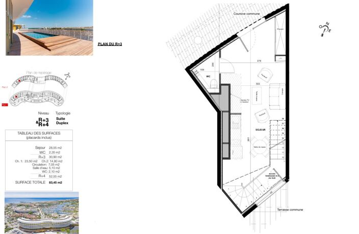 VILLAGE NATURISTE. Grand Duplex T3 de plus de 83 m² avec Garage Privé — photo 2