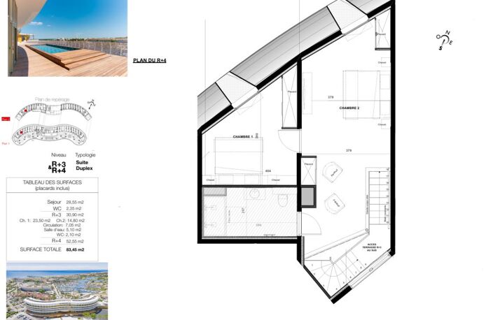 VILLAGE NATURISTE. Grand Duplex T3 de plus de 83 m² avec Garage Privé — photo 3