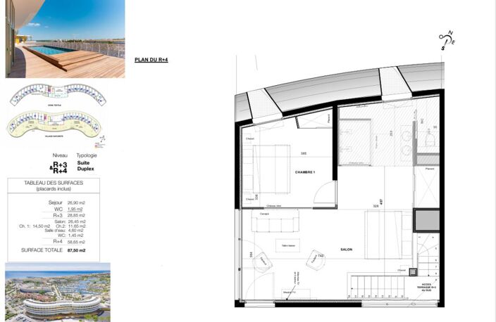 VILLAGE NATURISTE. Grand Duplex T3 de plus de 87 m² avec Garage Privé — photo 2