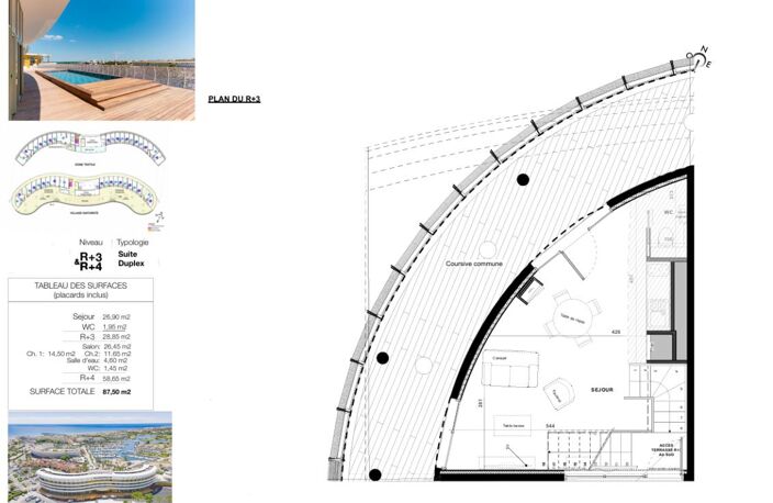 VILLAGE NATURISTE. Grand Duplex T3 de plus de 87 m² avec Garage Privé — photo 3