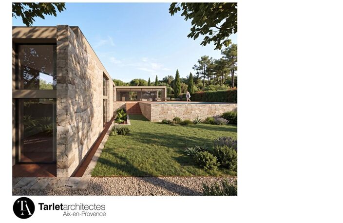 À VENDRE EN EXCLUSIVITÉ  TERRAIN DE 1 500 m² AVEC PROJET DE MAISON DE 225 m², SECTEUR EGUILLES, À 15 MINUTES D'AIX-EN-PROVENCE — photo 3