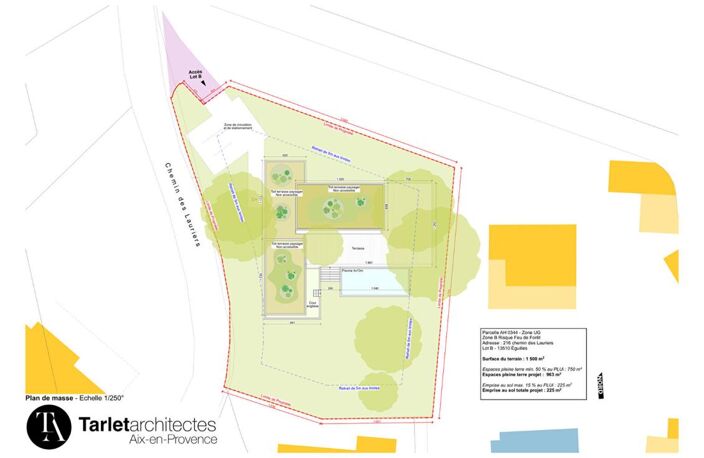 À VENDRE EN EXCLUSIVITÉ  TERRAIN DE 1 500 m² AVEC PROJET DE MAISON DE 225 m², SECTEUR EGUILLES, À 15 MINUTES D'AIX-EN-PROVENCE — photo 4