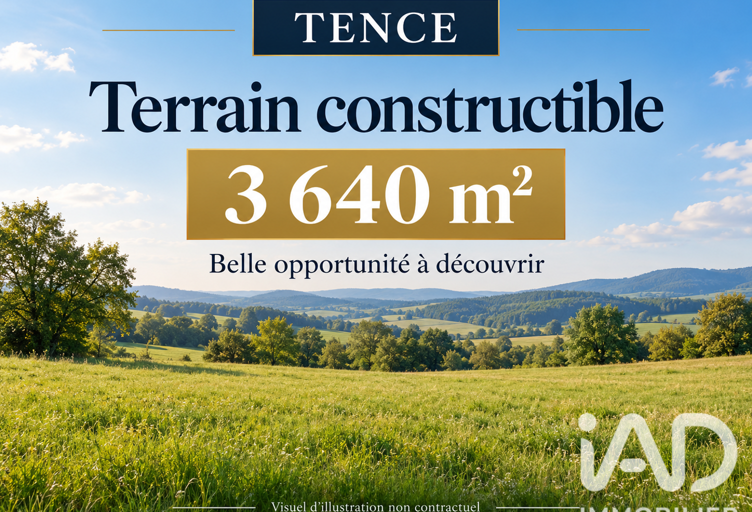 Vente Terrain 3 640 m&sup2; — photo 1