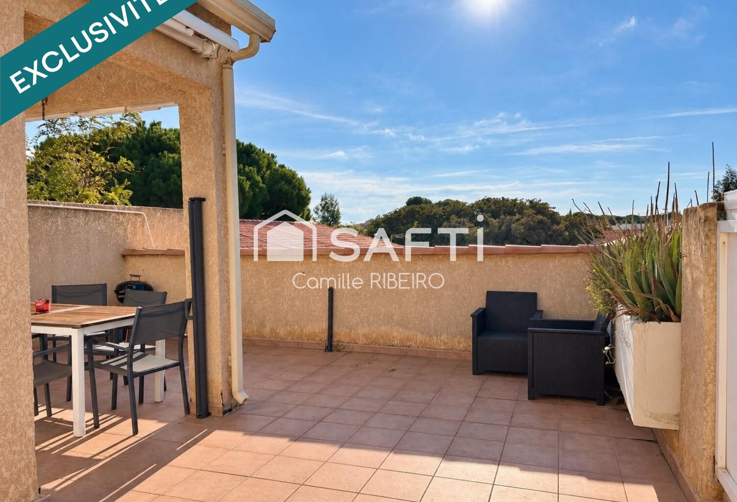 PORT LEUCATE,T3 LUMINEUX ,TERRASSES,GARAGE — photo 1