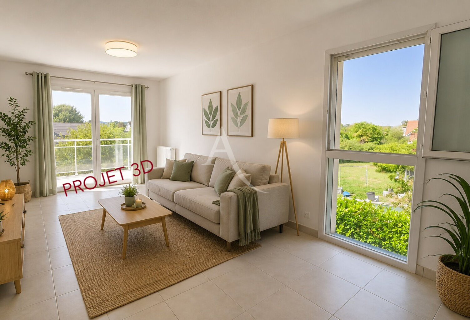 POEY-DE-LESCAR, APPARTEMENT T3 DE 60 M² AVEC BALCON, DIAGS C, GARAGE FERMÉ ET PARKING — photo 1