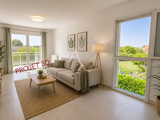POEY-DE-LESCAR, APPARTEMENT T3 DE 60 M² AVEC BALCON, DIAGS C, GARAGE FERMÉ ET PARKING — photo du bien