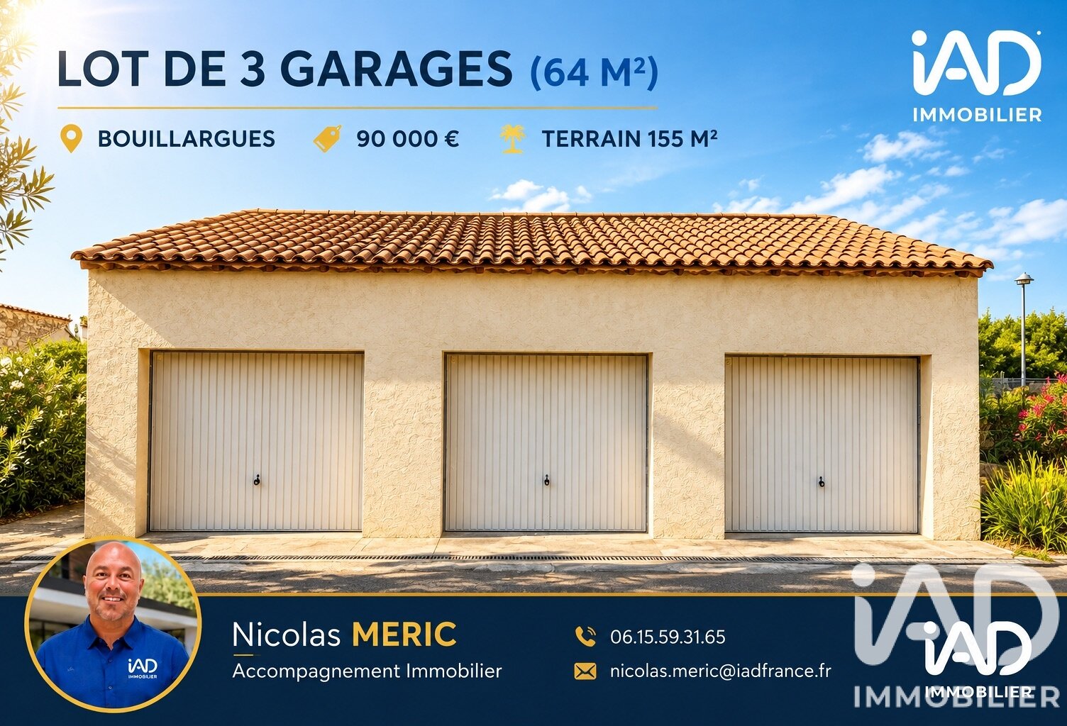 Vente Garage 64 m&sup2; — photo 1