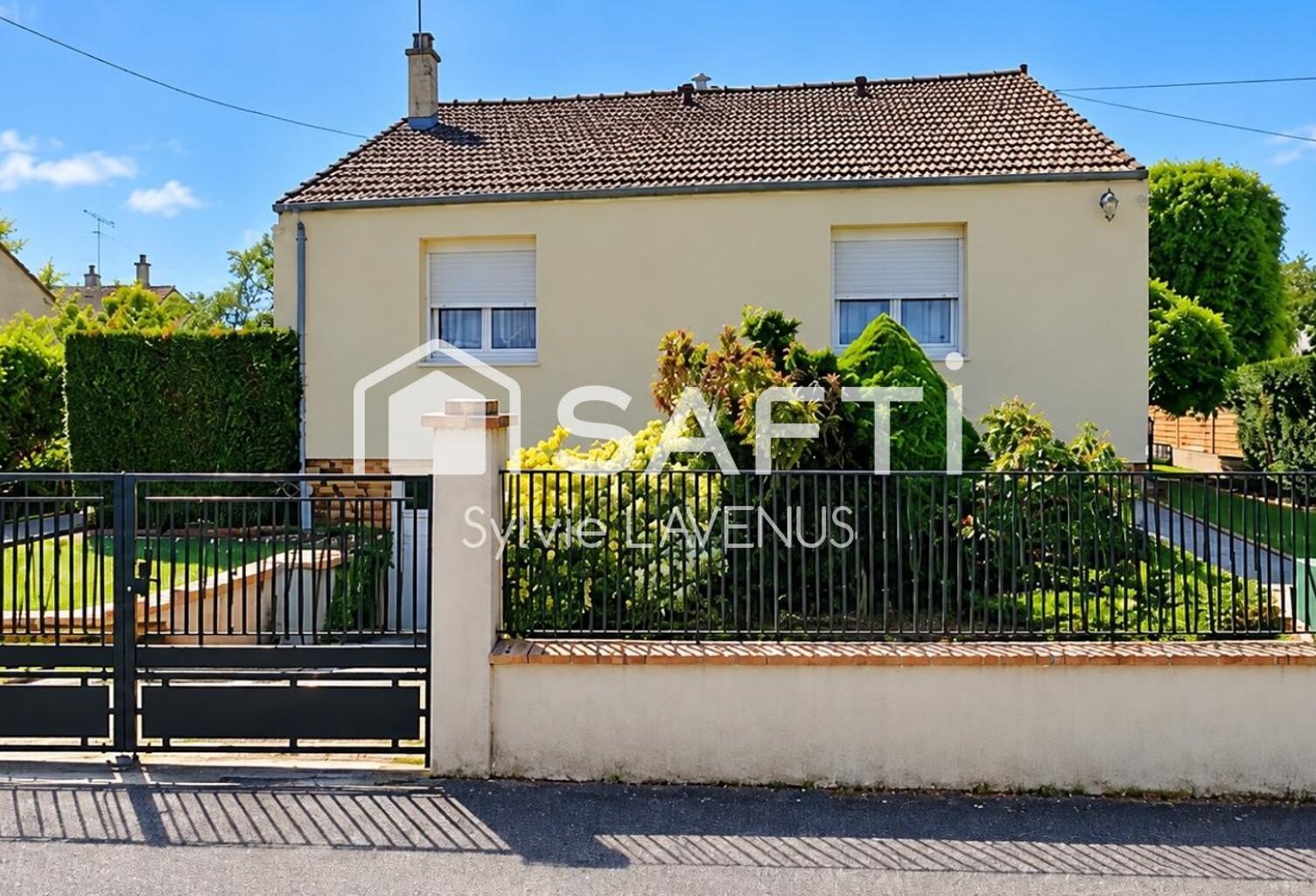 A BELLEU 02, MAISON INDEPENDANTE, PLAIN PIED DE 76 M2 AVEC 3 CHAMBRES SUR S/SOL TOTAL, TERRAIN DE 468 M2. — photo 1
