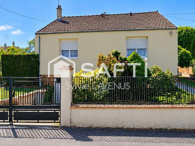 A BELLEU 02, MAISON INDEPENDANTE, PLAIN PIED DE 76 M2 AVEC 3 CHAMBRES SUR S/SOL TOTAL, TERRAIN DE 468 M2. — photo du bien