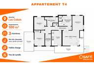 LAS COBAS App T4 100m2 3 chambres Jardin + 2 Caves — photo 3