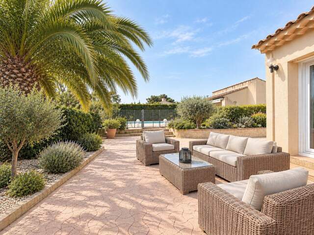 Villa de plain-pied, 5 chambres, piscine, sur 1 800 m² environ  Roquebrune-sur-Argens — photo du bien