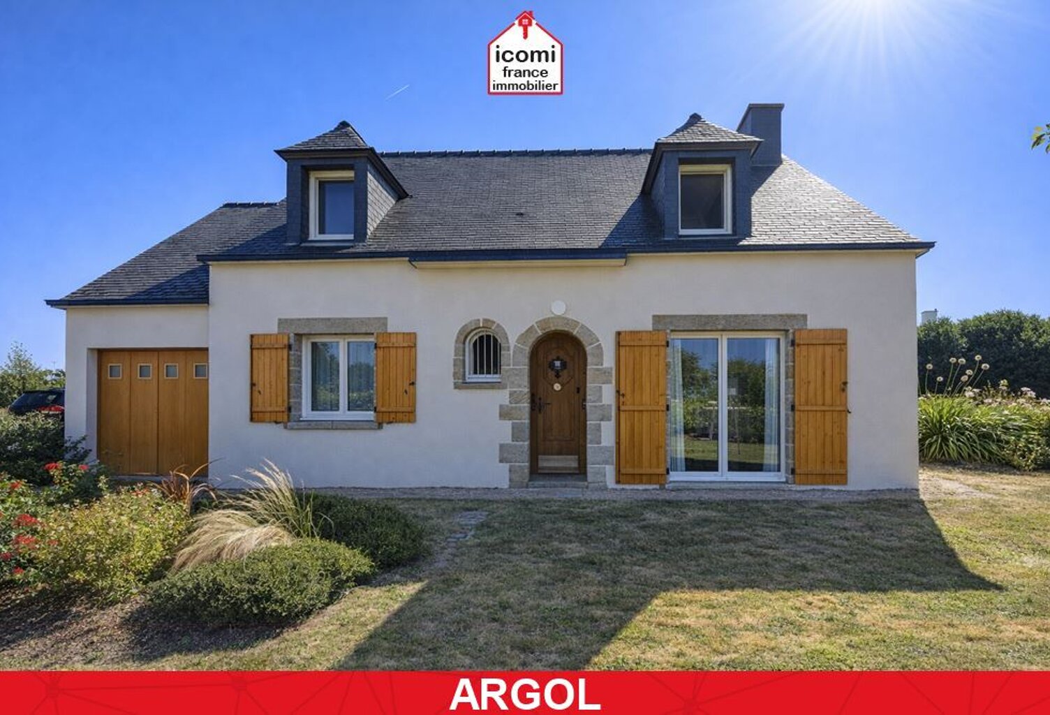 FINISTERE - Argol (29560) - A VENDRE - MAISON 2004 DE  104 M² - 5 CHAMBRES - GRANDE PIECE DE VIE - VIE DE PLAIN PIED - PROCHE CENTRE - GARAGE — photo 1