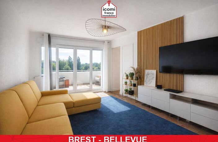 FINISTERE - Brest (29200) - A VENDRE - APPARTEMENT 74M² - 3 CHAMBRES - BALCON - CAVE - DALLE BETON - ASCENSEUR - COMMERCES A PROXIMITE — photo 2