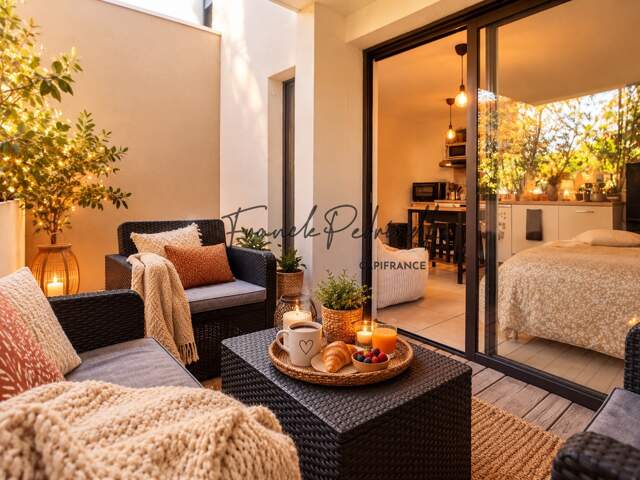 Appartement T1 à vendre  28.15 m² avec terrasse 10 m² et stationnement sécurisé  MONTPELLIER (34) — photo du bien
