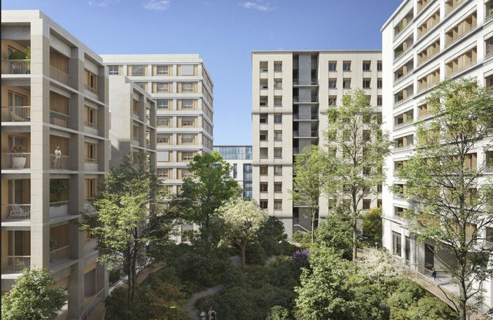T3 60 m² de standing avec balcon 7m² vue dégagée 6e étage  CONFLUENCE — photo 2