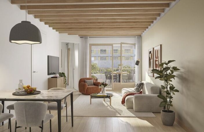 T3 60 m² de standing avec balcon 7m² vue dégagée 6e étage  CONFLUENCE — photo 3