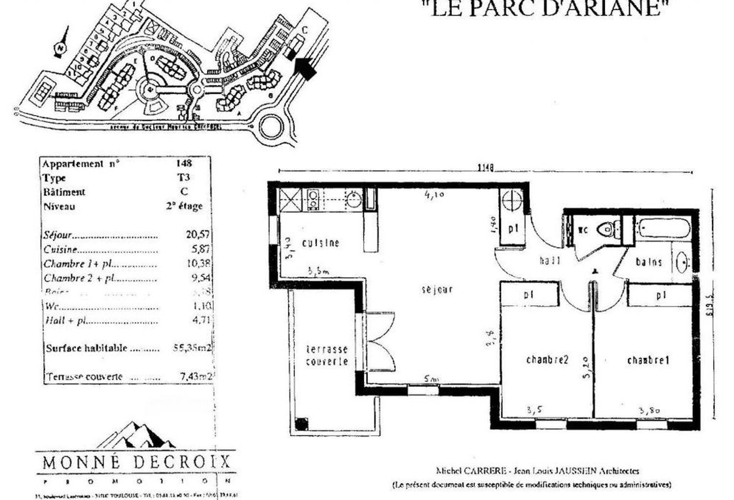 Appartement de 55m2 à louer sur Toulouse — photo 1
