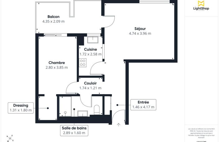 Appartement 2 pièces 48m² avec terrasse et parking - Allée du Moulin des Corbeaux, Saint-Maurice — photo 3
