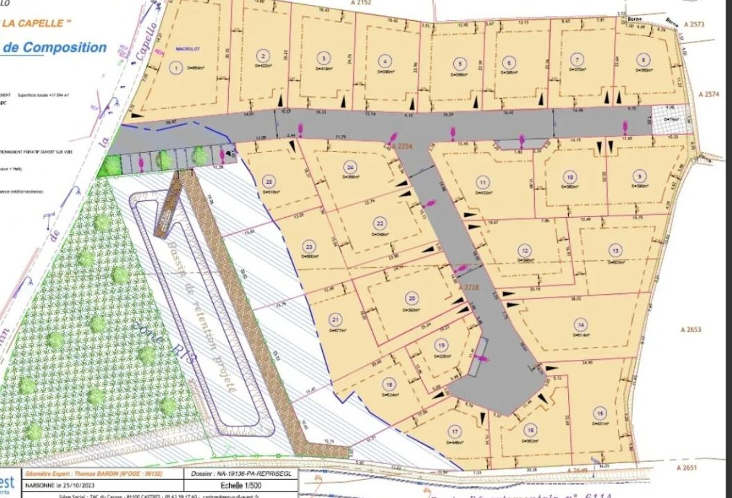 Terrain à bâtir de 382 m² viabilisé dans le lotissement la capelle à portel-des-corbières — photo 1