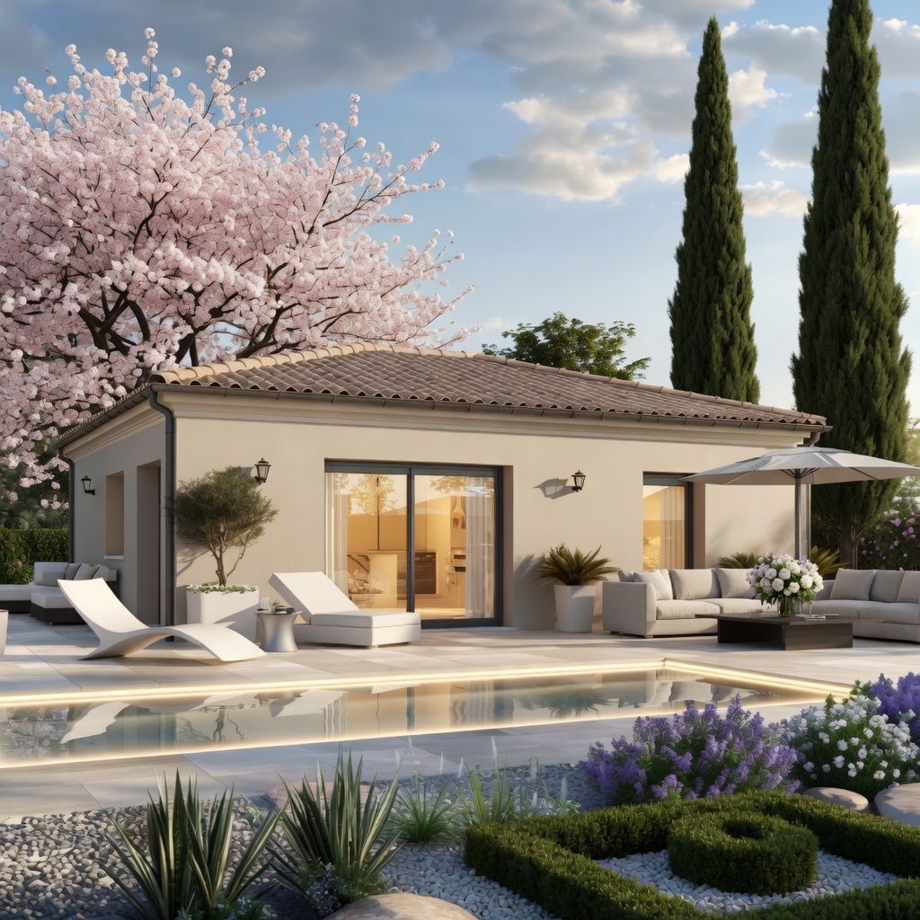 Projet de construction d'une maison 110 m² avec terrain à CHIROUBLES (69)