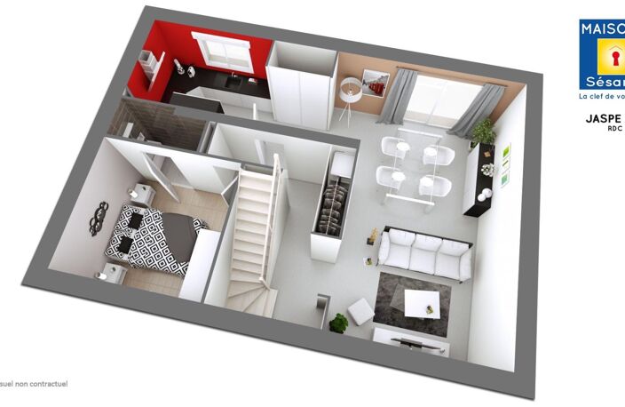 Projet de construction d'une maison 101 m² avec terrain à NEMOURS (77) — photo 2