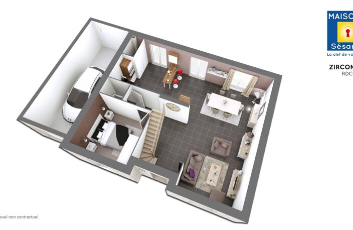 Projet de construction d'une maison 116 m² avec terrain à MOISENAY (77) — photo 2