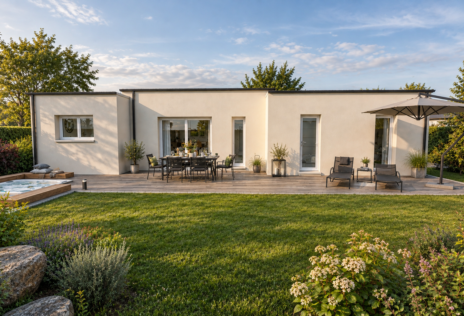 Le style contemporain, quatre chambres et près de 1 000 m² de terrain à Malzéville. — photo 1