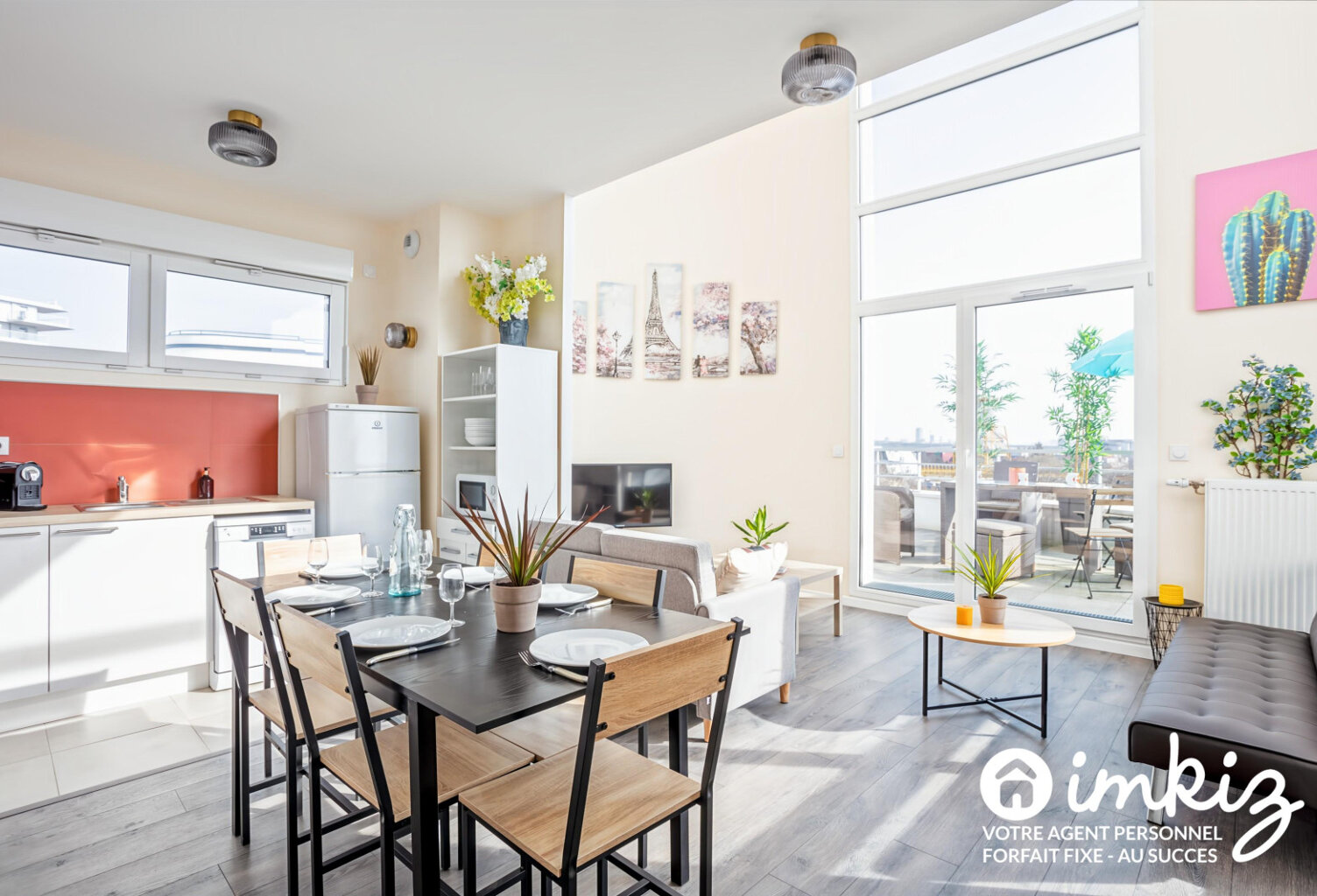 Duplex 111m2 4cha dern étag, terrasse, double park — photo 1