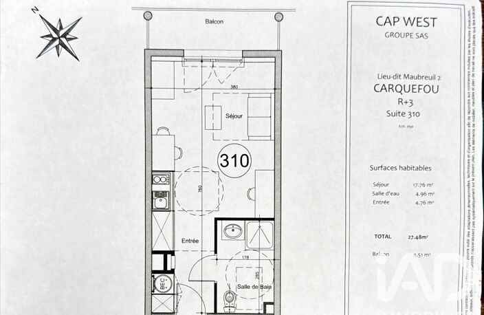 Vente Studio 1 pièce — photo 2