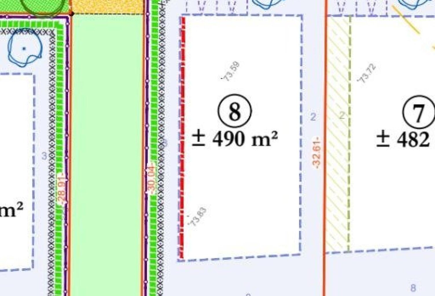 Terrain viabilisé de 490 m², libre de suite. — photo 1