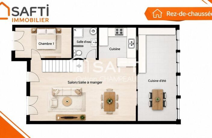 Villa de 159m² : 4 chambres + jardin + forage + 2 emplacements parking — photo 3