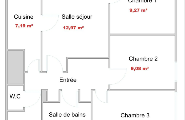 T4 à vendre Paris 13e au pied du Metro Porte de choisy — photo 2