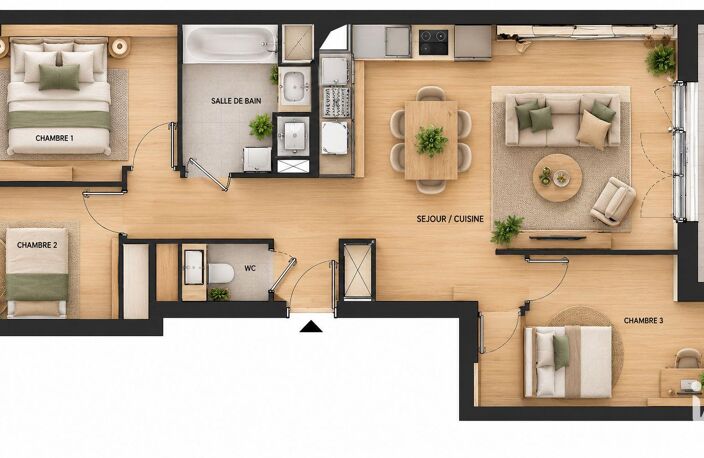 Vente Appartement 4 pièces — photo 4