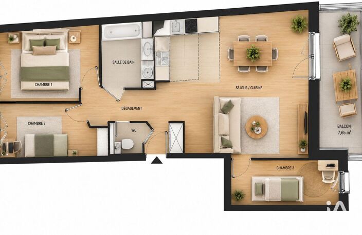 Vente Appartement 4 pièces — photo 5