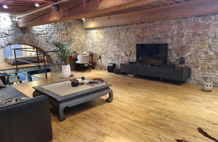 VENTE LYON 69001 - CROIX PAQUET - LOFT DE CHARME EN DUPLEX 104M2 AMENAGE EN T2 AVEC GARAGE DOUBLE — photo 3