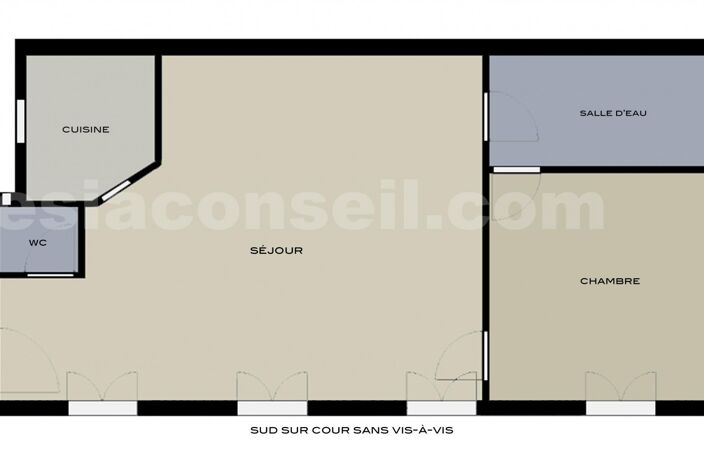 2 PIECES 44 m2 A RÉNOVER proche d'ALÉSIA — photo 3