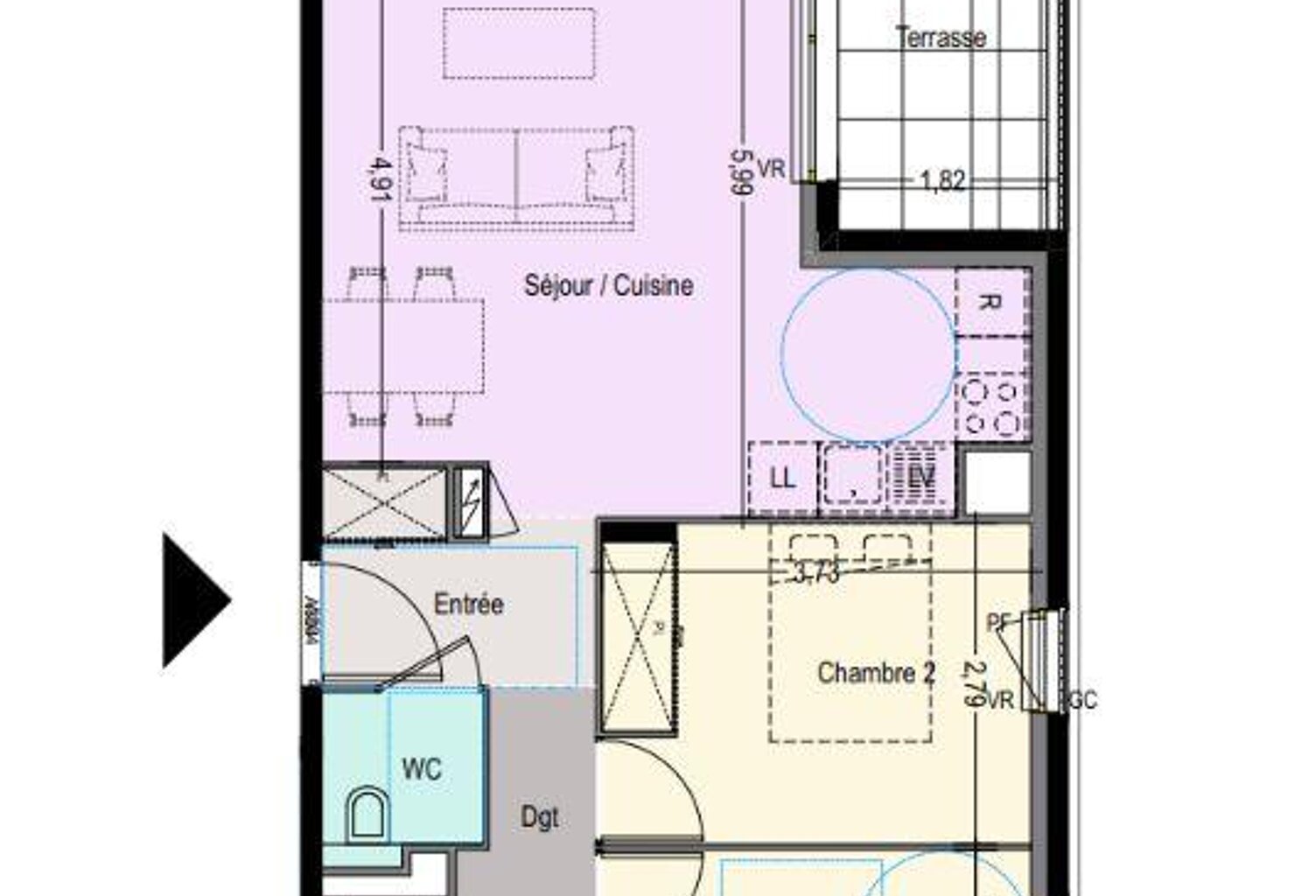 Vente Appartement 3 pièces — photo 1