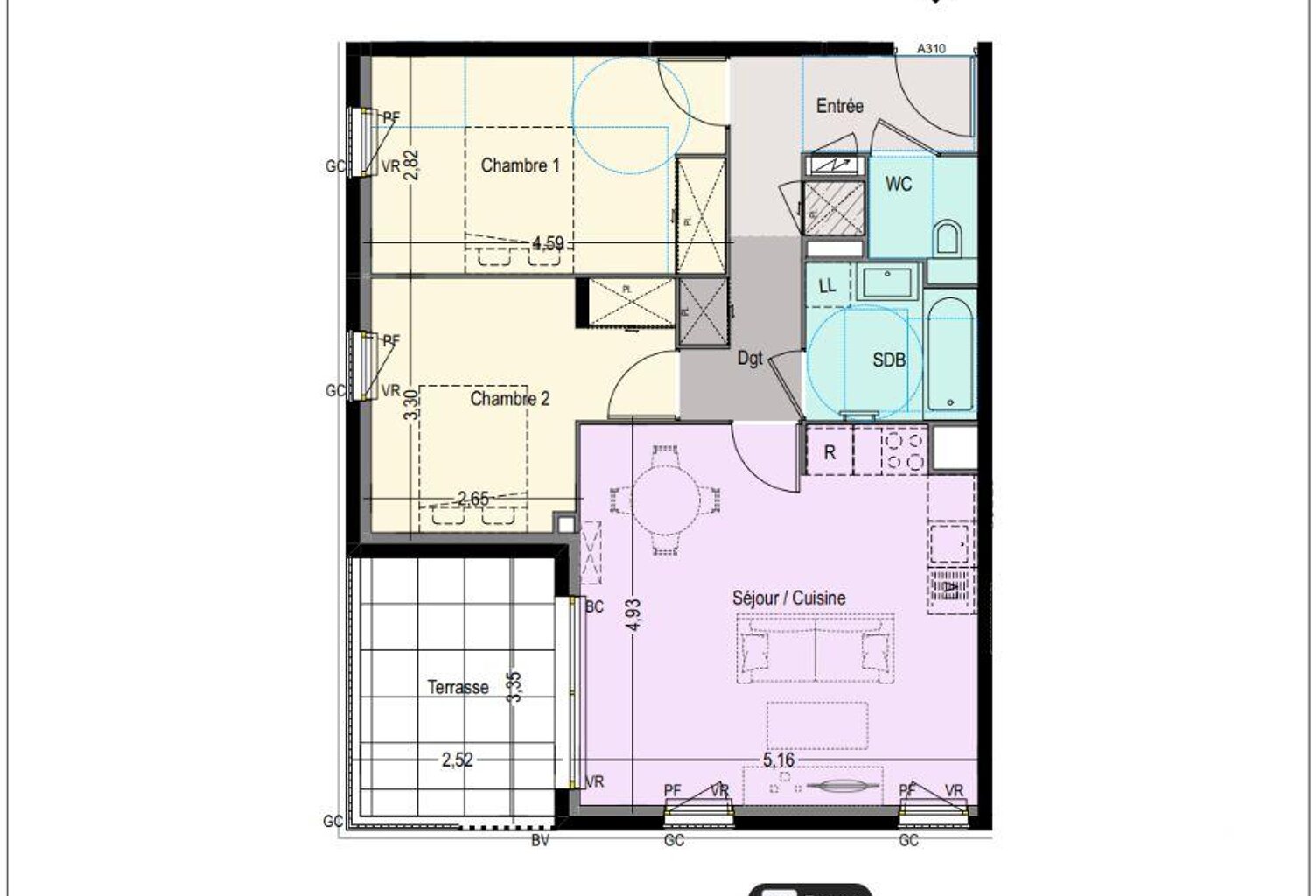 Vente Appartement 3 pièces — photo 1