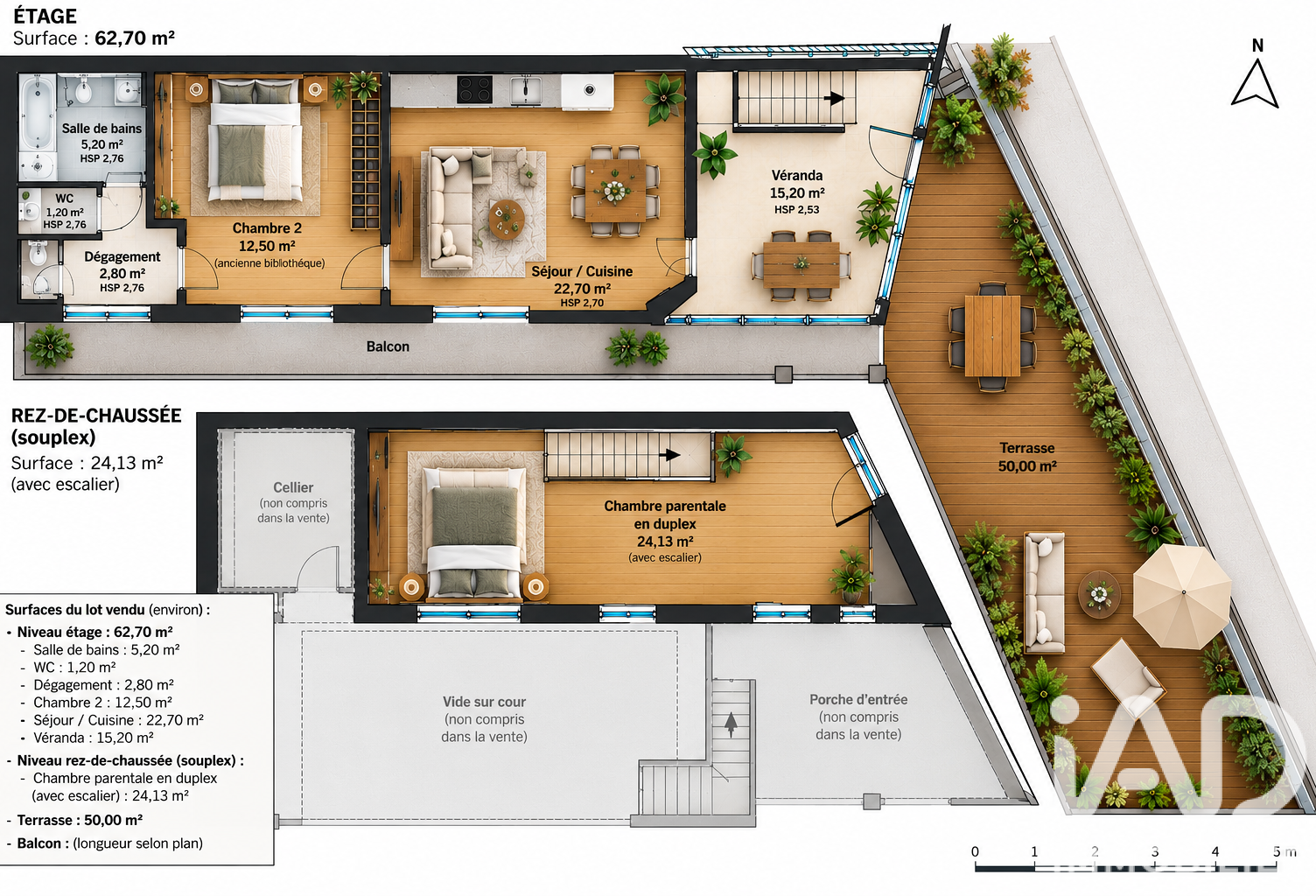 Vente Duplex 4 pièces — photo 1