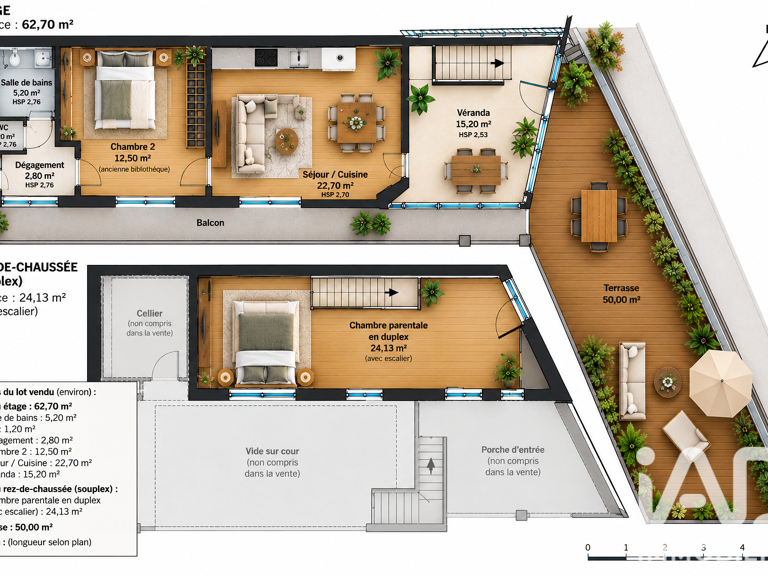 Vente Duplex 4 pièces — photo 1