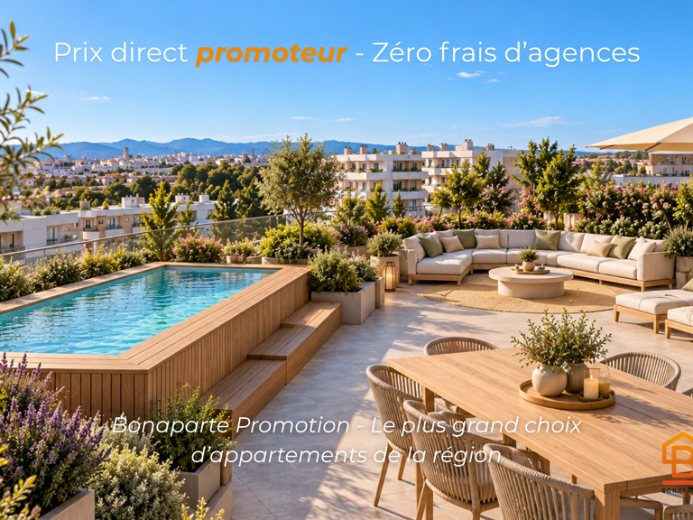 MONTPELLIER – NOUVELLE MAIRIE – APPARTEMENT 3 CHAMBRES DERNIER ETAGE D'EXCEPTION AVEC PISCINE — photo 1
