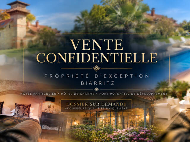 BIARRITZ — LE BEAUMANOIR Manoir du XIXe siècle · Hôtel 5 étoiles · Cession de parts sociales incluant l’immobilier et l’exploitation hôtelière — photo du bien