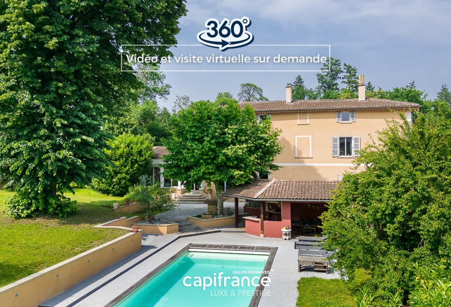 GLEIZÉ | 69400 | PROPRIÉTÉ DE CARACTÈRE – 5 CHAMBRES – PARC 2 331 m² – PISCINE — photo 1