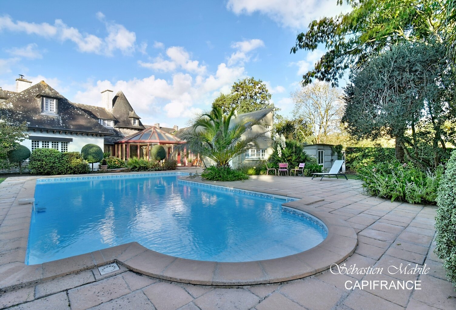 Propriété en pierre avec piscine à vendre (35) LANHELIN - MESNIL-ROC'H — photo 1